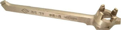 Ampco - 12" Long Aluminum Bronze Drum Plug Wrench - For Use with 3/4" and 2" Bungs, Nonsparking - All Tool & Supply