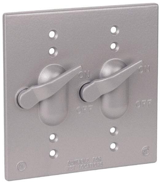 Thomas & Betts - Electrical Outlet Box Aluminum Switch Cover - Includes Gasket & Screw - All Tool & Supply