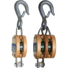 Campbell - Blocks & Pulleys Type: Shell Block Rope Type: Fibrous - All Tool & Supply