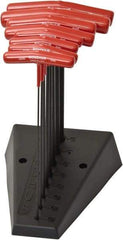 Bondhus - 8 Piece, T-Handle Cushion Grip Hex Key Set - 2 to 10mm Range, Protanium High Torque Steel - All Tool & Supply