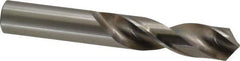 Cleveland - 11/16" 118° Spiral Flute High Speed Steel Screw Machine Drill Bit - Bright Finish, Right Hand Cut, 2-7/8" Flute Length, 4-5/8" OAL, Standard Point, Straight Shank - All Tool & Supply