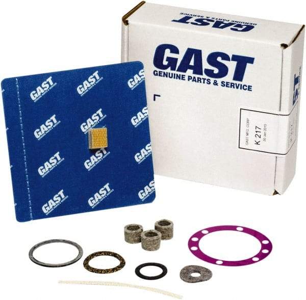 Gast - 9 Piece Air Compressor Repair Kit - For Use with Gast Model #0211-V45F-G8CX, #0211-V36A-G8CX and #0211-V45F-G230CX - All Tool & Supply