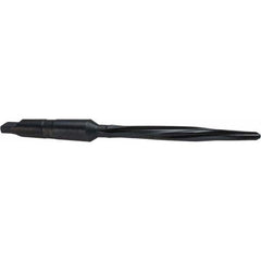 Cleveland - 7/16" Reamer Diam, 0.266" Small End Diam, 2MT Morse Taper Shank, 4-3/8" Flute, Bridge Reamer - All Tool & Supply