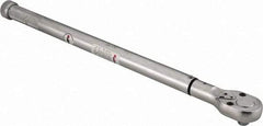 Value Collection - 1/2" Drive Micrometer Type Ratchet Head Torque Wrench - 35 Ft/Lb to 140 Ft/Lb Torque, 21" OAL, 1/2 Ft/Lb Graduation - All Tool & Supply