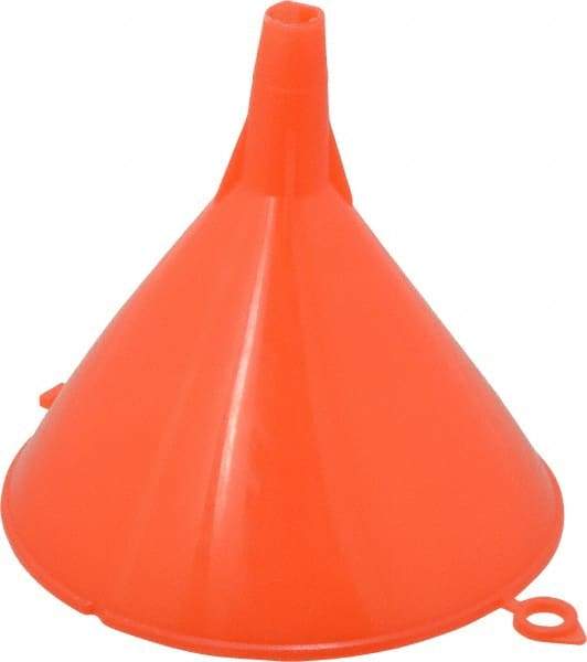 PRO-LUBE - 8 oz Capacity Plastic Funnel - 4-1/2" Mouth OD, 1/2" Tip OD, Straight Spout, Red - All Tool & Supply