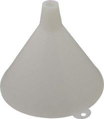 PRO-LUBE - 16 oz Capacity Plastic Funnel - 6" Mouth OD, 3/4" Tip OD, Straight Spout, White - All Tool & Supply