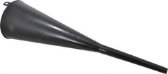 PRO-LUBE - 2 Qt Capacity Plastic Funnel - 5" Mouth OD, 1/2" Tip OD, Straight Spout, Black - All Tool & Supply