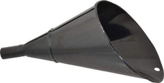 Value Collection - 2 Qt Capacity Steel Funnel - 1" Tip OD, 4" Straight Spout, Black - All Tool & Supply