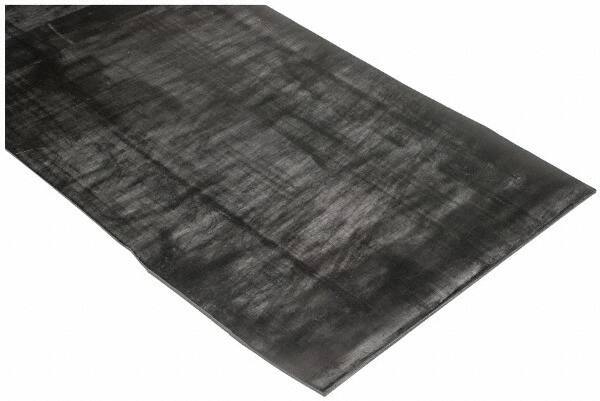 Made in USA - 36" Wide, 1/8" Thick, Buna-N Rubber Foam Sheet - 65 to 75 Durometer, Black, -20 to 180°F, 2,500 psi Tensile Strength, Plain Backing, Cut-to-Length - All Tool & Supply