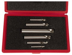 Cleveland - 1/4 to 1 Inch Body Diameter, 1 to 1-3/4 Inch Flute Length, 90° Point Angle, Spotting Drill Set - 4 to 8 Inch Overall Length, Series 2645, Bright Finish, High Speed Steel, Includes Six Spotting and Centering Drills - All Tool & Supply