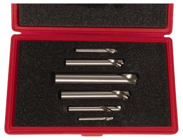 Cleveland - 6 Piece 90° 1/4 to 1" Spotting Drill Set - All Tool & Supply