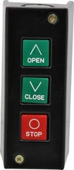 Value Collection - 3 Operator, Pushbutton Control Station - Open-Close-Stop (Legend), Momentary Switch, NO/NC Contact, NEMA 1 - All Tool & Supply