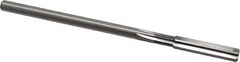 Cleveland - Letter Q High Speed Steel 6 Flute Chucking Reamer - Straight Flute, Straight Shank, 1-1/2" Flute Length, 6" OAL - All Tool & Supply