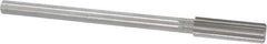 Cleveland - 19/32" High Speed Steel 8 Flute Chucking Reamer - Straight Flute, Straight Shank, 2" Flute Length, 8" OAL - All Tool & Supply