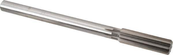 Cleveland - 25/32" High Speed Steel 8 Flute Chucking Reamer - Straight Flute, Straight Shank, 2-1/2" Flute Length, 9-1/2" OAL - All Tool & Supply