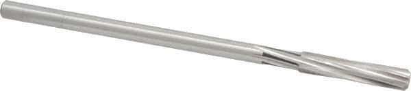 Cleveland - 5/16" High Speed Steel 6 Flute Chucking Reamer - Spiral Flute, Straight Shank, 1-1/2" Flute Length, 6" OAL - All Tool & Supply