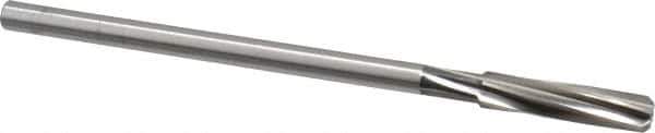 Cleveland - 11/32" High Speed Steel 6 Flute Chucking Reamer - Spiral Flute, Straight Shank, 1-1/2" Flute Length, 6" OAL - All Tool & Supply