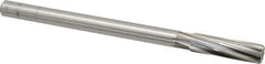 Cleveland - 5/8" High Speed Steel 8 Flute Chucking Reamer - Spiral Flute, Straight Shank, 2-1/4" Flute Length, 9" OAL - All Tool & Supply