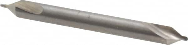 Cleveland - #0 Plain Cut 60° Incl Angle High Speed Steel Combo Drill & Countersink - All Tool & Supply