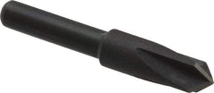 Cleveland - 1/4" Head Diam, 3/16" Shank Diam, 4 Flute 90° High Speed Steel Countersink - Oxide Finish, 1-7/16" OAL, Single End, Straight Shank, Right Hand Cut - All Tool & Supply