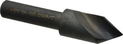 Cleveland - 3/8" Head Diam, 1/4" Shank Diam, 1 Flute 60° High Speed Steel Countersink - All Tool & Supply