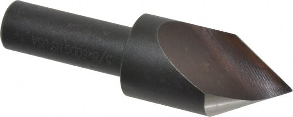 Cleveland - 5/8" Head Diam, 3/8" Shank Diam, 1 Flute 60° High Speed Steel Countersink - All Tool & Supply