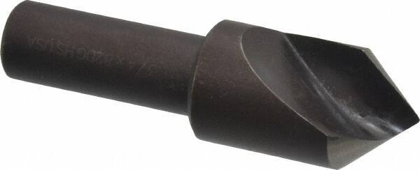 Cleveland - 3/4" Head Diam, 1/2" Shank Diam, 1 Flute 82° High Speed Steel Countersink - Oxide Finish, 2-5/8" OAL, Single End, Straight Shank, Right Hand Cut - All Tool & Supply