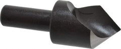 Cleveland - 1" Head Diam, 1/2" Shank Diam, 1 Flute 82° High Speed Steel Countersink - Oxide Finish, 2-3/4" OAL, Single End, Straight Shank, Right Hand Cut - All Tool & Supply