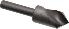 Cleveland - 1/2" Head Diam, 1/4" Shank Diam, 1 Flute 90° High Speed Steel Countersink - Oxide Finish, 1-27/32" OAL, Single End, Straight Shank, Right Hand Cut - All Tool & Supply