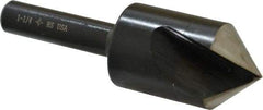 Cleveland - 1-1/4" Head Diam, 1/2" Shank Diam, 1 Flute 90° High Speed Steel Countersink - Oxide Finish, 2-3/4" OAL, Single End, Straight Shank, Right Hand Cut - All Tool & Supply