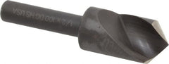 Cleveland - 1/2" Head Diam, 1/4" Shank Diam, 1 Flute 100° High Speed Steel Countersink - All Tool & Supply