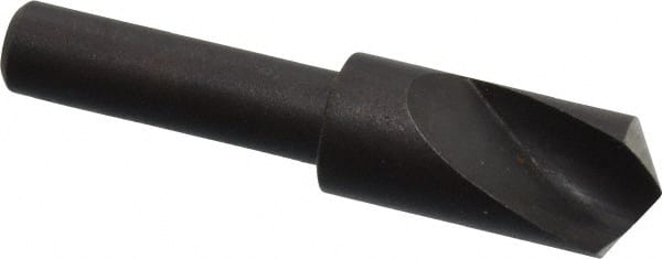 Cleveland - 3/8" Head Diam, 1/4" Shank Diam, 1 Flute 120° High Speed Steel Countersink - All Tool & Supply