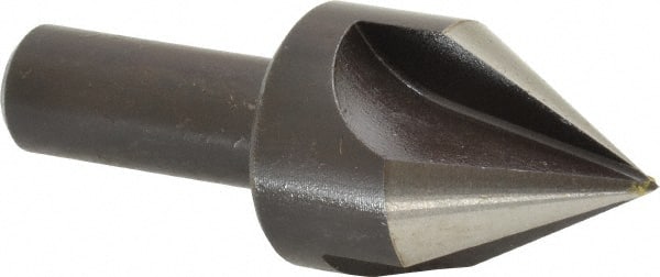 Cleveland - 1" Head Diam, 1/2" Shank Diam, 3 Flute 60° High Speed Steel Countersink - All Tool & Supply