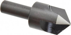 Cleveland - 1" Head Diam, 1/2" Shank Diam, 3 Flute 100° High Speed Steel Countersink - Oxide Finish, 2-3/4" OAL, Single End, Straight Shank, Right Hand Cut - All Tool & Supply