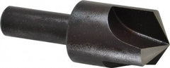 Cleveland - 1" Head Diam, 1/2" Shank Diam, 3 Flute 120° High Speed Steel Countersink - Oxide Finish, 2-3/4" OAL, Single End, Straight Shank, Right Hand Cut - All Tool & Supply