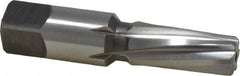 Cleveland - 1/4" Pipe, 0.472" Diam, 13/32" Small End Diam, Straight Shank, 1-1/16" Flute, Taper Pipe Reamer - All Tool & Supply