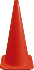 PRO-SAFE - 28" High, Orange Traffic Cone with Base - 13" Base Width, 5 Lb, PVC - All Tool & Supply