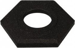 PRO-SAFE - 14" Wide x 4" High Rubber Trim Line Channelizer Base - 16 Lb, Black - All Tool & Supply