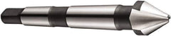 DORMER - 3 Flute 60° High Speed Steel Countersink - Bright Finish, 106mm OAL, Single End, Morse Taper Shank, Right Hand Cut - All Tool & Supply