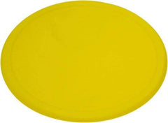 Rubbermaid - 8.8" Wide, Round Polyethylene Lid - Use with FG572000, FG572100, FG572124 - All Tool & Supply