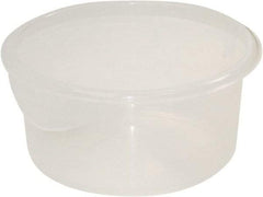 Rubbermaid - Round, Clear Polypropylene Food Storage Container - 7.8" High x 8-1/2" Wide - All Tool & Supply