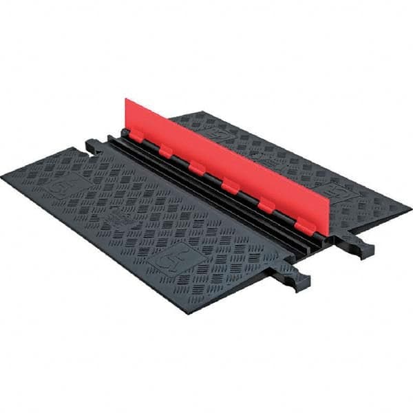 Checkers - On Floor Cable Covers Cover Material: Polyurethane Number of Channels: 2 - All Tool & Supply