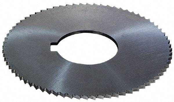 Controx - 2-1/2" Diam x 0.02" Blade Thickness x 5/8" Arbor Hole Diam, 56 Tooth Slitting and Slotting Saw - Arbor Connection, Right Hand, Uncoated, High Speed Steel, 15° Rake, Concave Ground - All Tool & Supply