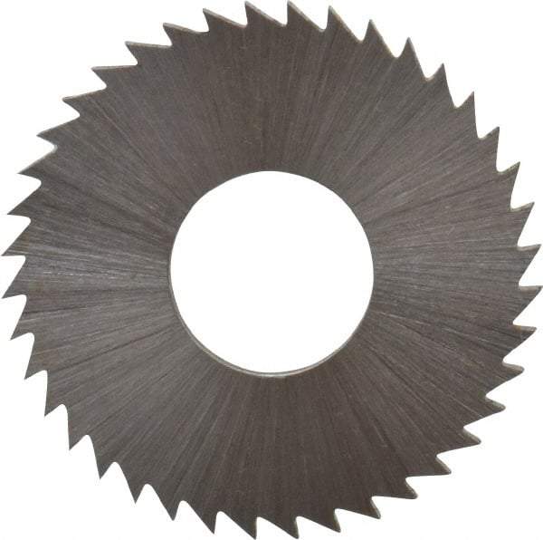 Controx - 1" Diam x 1/16" Blade Thickness x 3/8" Arbor Hole Diam, 40 Tooth Slitting and Slotting Saw - Arbor Connection, Right Hand, Uncoated, Cobalt, Concave Ground, Contains Keyway - All Tool & Supply