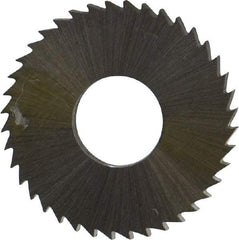 Controx - 1" Diam x 0.0938" Blade Thickness x 3/8" Arbor Hole Diam, 40 Tooth Slitting and Slotting Saw - Arbor Connection, Right Hand, Uncoated, Cobalt, Concave Ground, Contains Keyway - All Tool & Supply