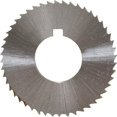 Controx - 1-1/4" Diam x 0.0938" Blade Thickness x 1/2" Arbor Hole Diam, 48 Tooth Slitting and Slotting Saw - Arbor Connection, Right Hand, Uncoated, Cobalt, Concave Ground, Contains Keyway - All Tool & Supply