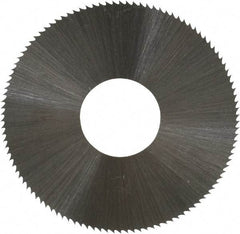 Controx - 1-1/2" Diam x 0.012" Blade Thickness x 1/2" Arbor Hole Diam, 110 Tooth Slitting and Slotting Saw - Arbor Connection, Right Hand, Uncoated, High Speed Steel, Concave Ground - All Tool & Supply