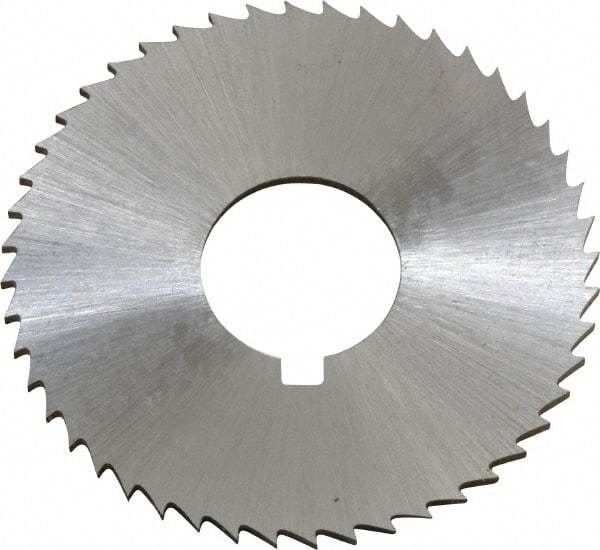 Controx - 1-1/2" Diam x 0.0469" Blade Thickness x 1/2" Arbor Hole Diam, 48 Tooth Slitting and Slotting Saw - Arbor Connection, Right Hand, Uncoated, Cobalt, Concave Ground, Contains Keyway - All Tool & Supply