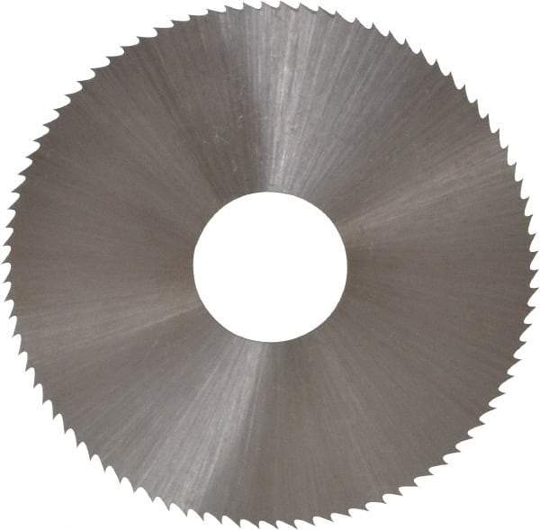 Controx - 1-3/4" Diam x 0.018" Blade Thickness x 1/2" Arbor Hole Diam, 90 Tooth Slitting and Slotting Saw - Arbor Connection, Right Hand, Uncoated, High Speed Steel, Concave Ground - All Tool & Supply