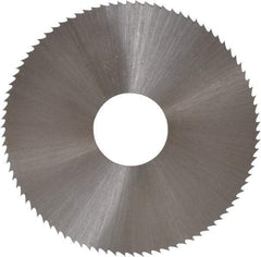 Controx - 1-3/4" Diam x 0.018" Blade Thickness x 1/2" Arbor Hole Diam, 90 Tooth Slitting and Slotting Saw - Arbor Connection, Right Hand, Uncoated, High Speed Steel, Concave Ground - All Tool & Supply